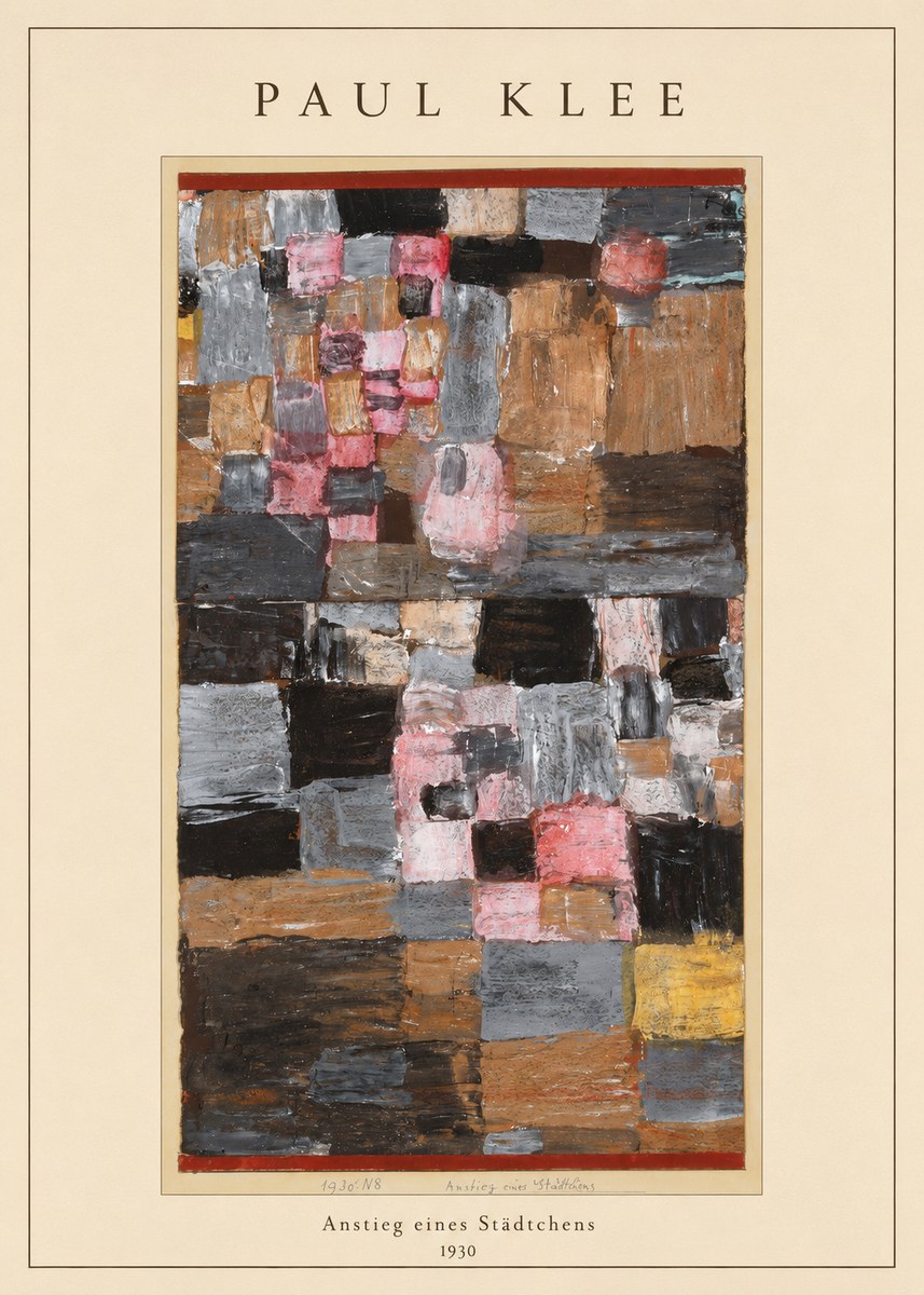 Paul Klee Anstieg Eines Städtchens No4 - Póster