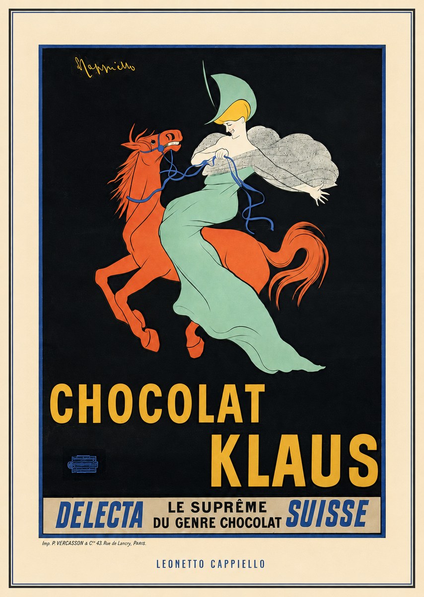 Leonetto Cappiello Chocolat Klaus II No3 - Póster