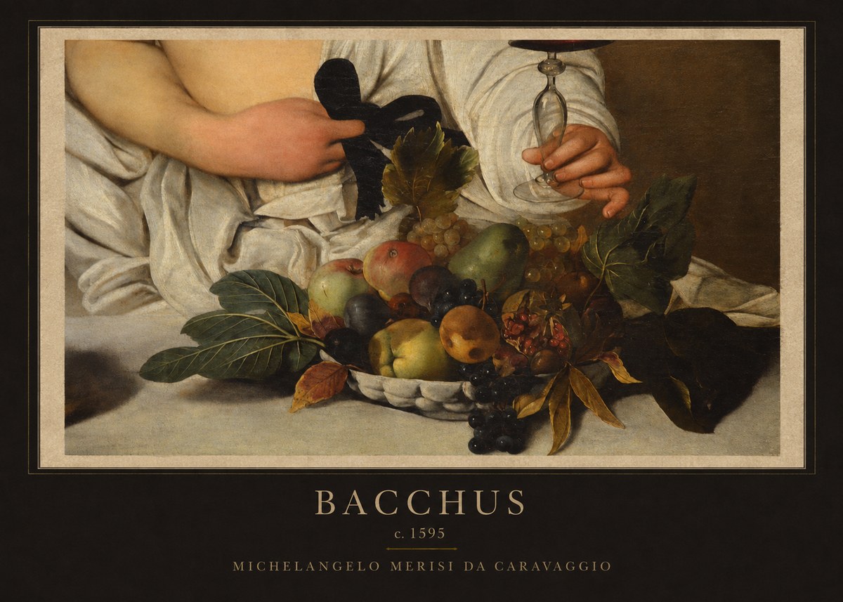 Michelangelo Merisi da Caravaggio Bacchus II No1 - Póster