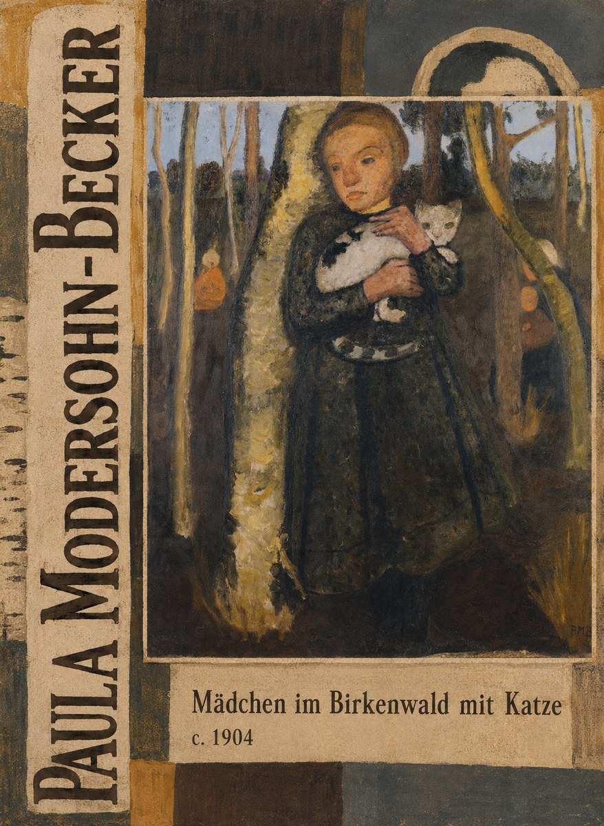 Paula Modersohn-Becker Mädchen Im Birkenwald Mit Katze No3 - Póster