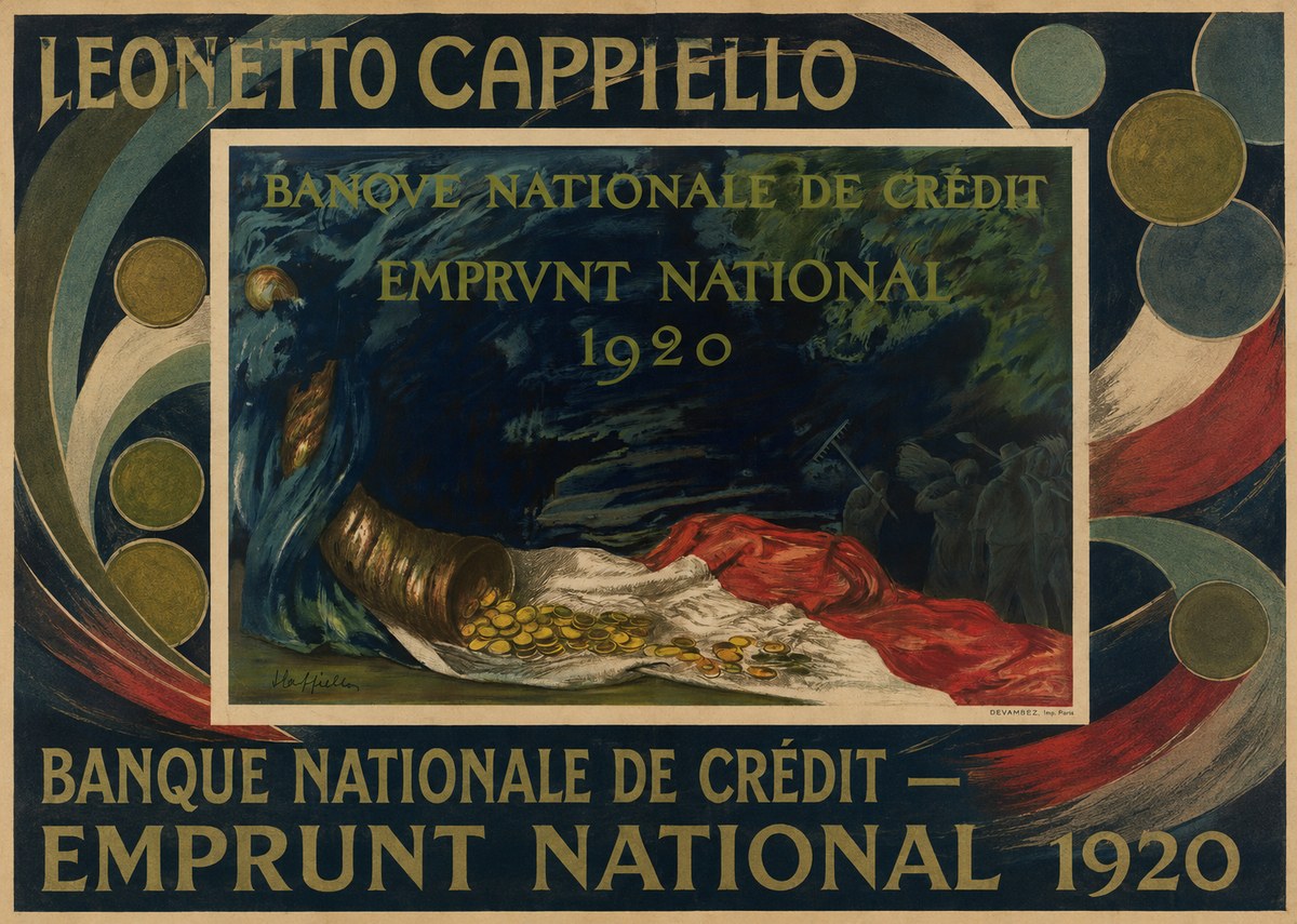 Leonetto Cappiello Banque Nationale De Crédit - Emprunt National 1920 No6 - Póster
