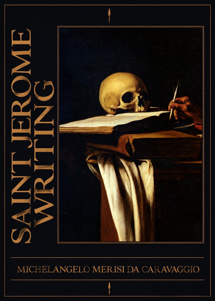 Michelangelo Merisi da Caravaggio Saint Jerome Writing III No4 - Póster