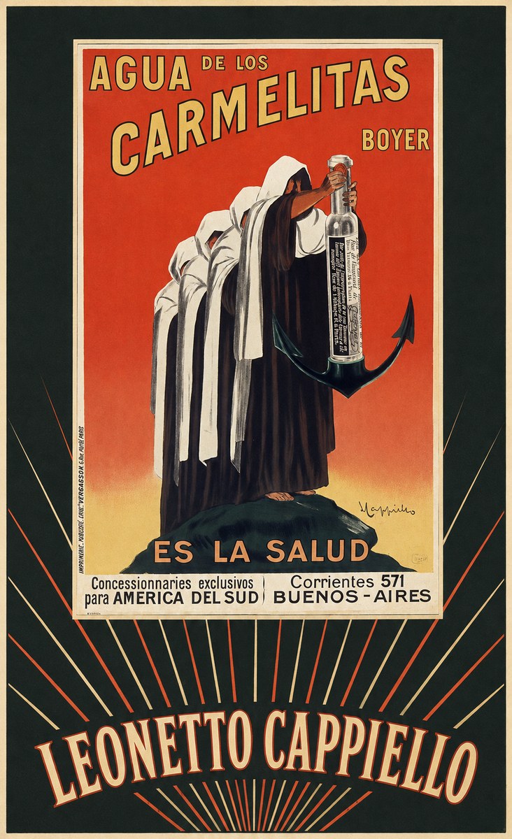 Leonetto Cappiello Agua De Los Carmelitas Boyer No5 - Póster
