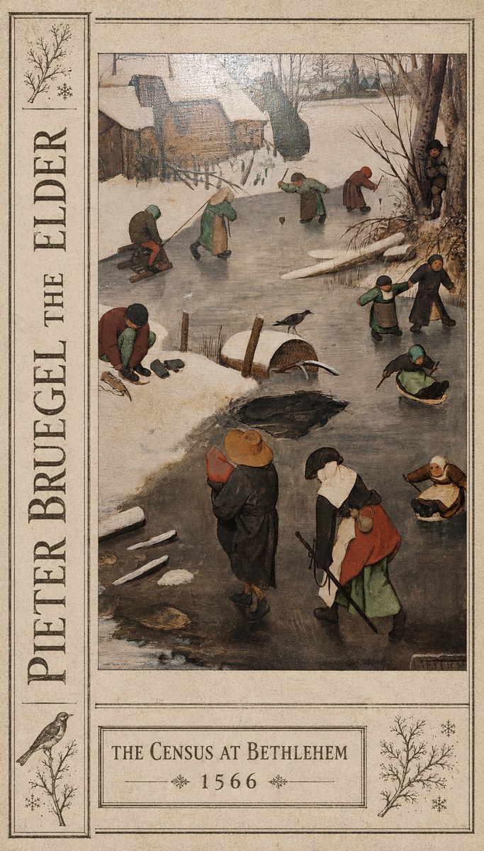 Pieter Bruegel The Census at Bethlehem II No2 - Póster