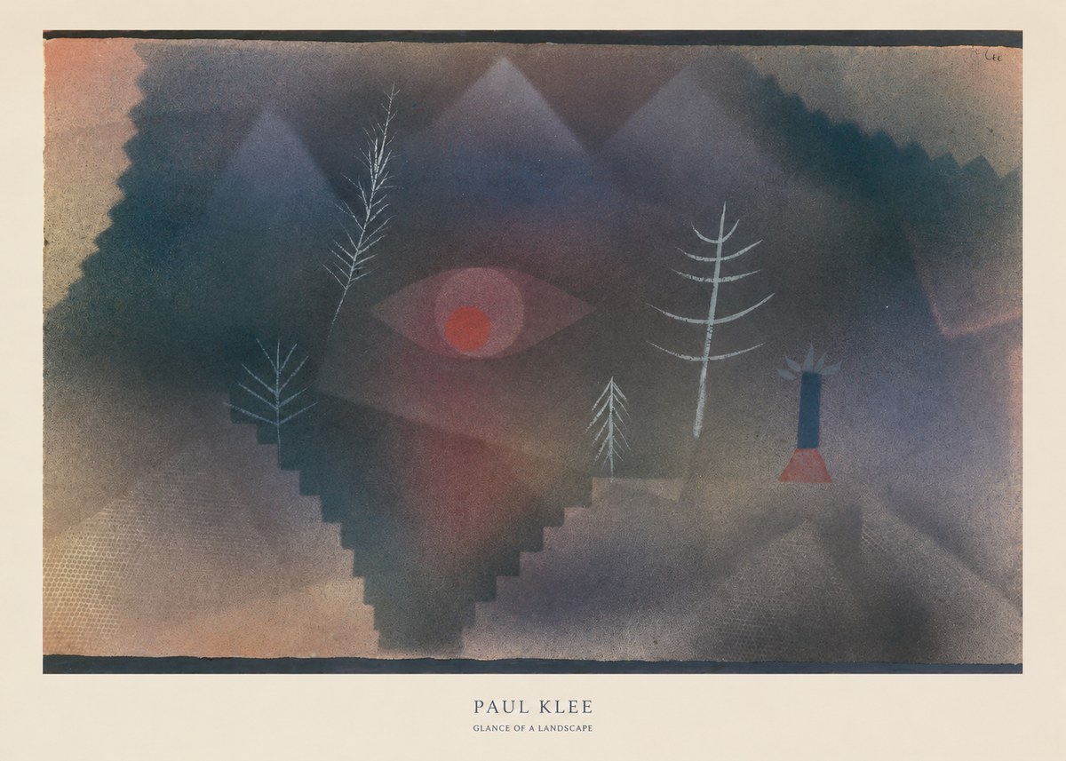 Paul Klee Glance of a Landscape No6 - Póster