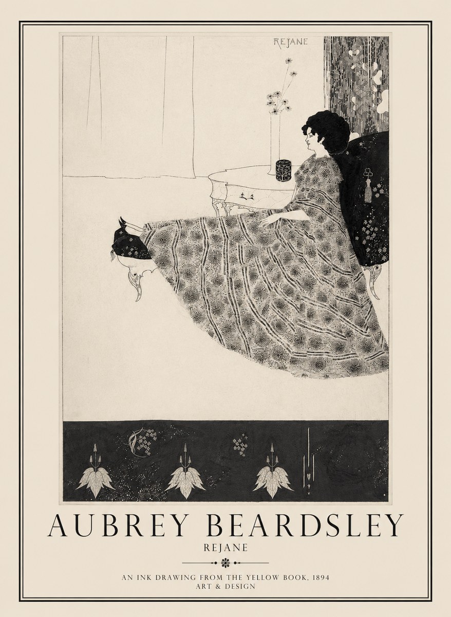 Aubrey Beardsley Rejane II No1 - Póster