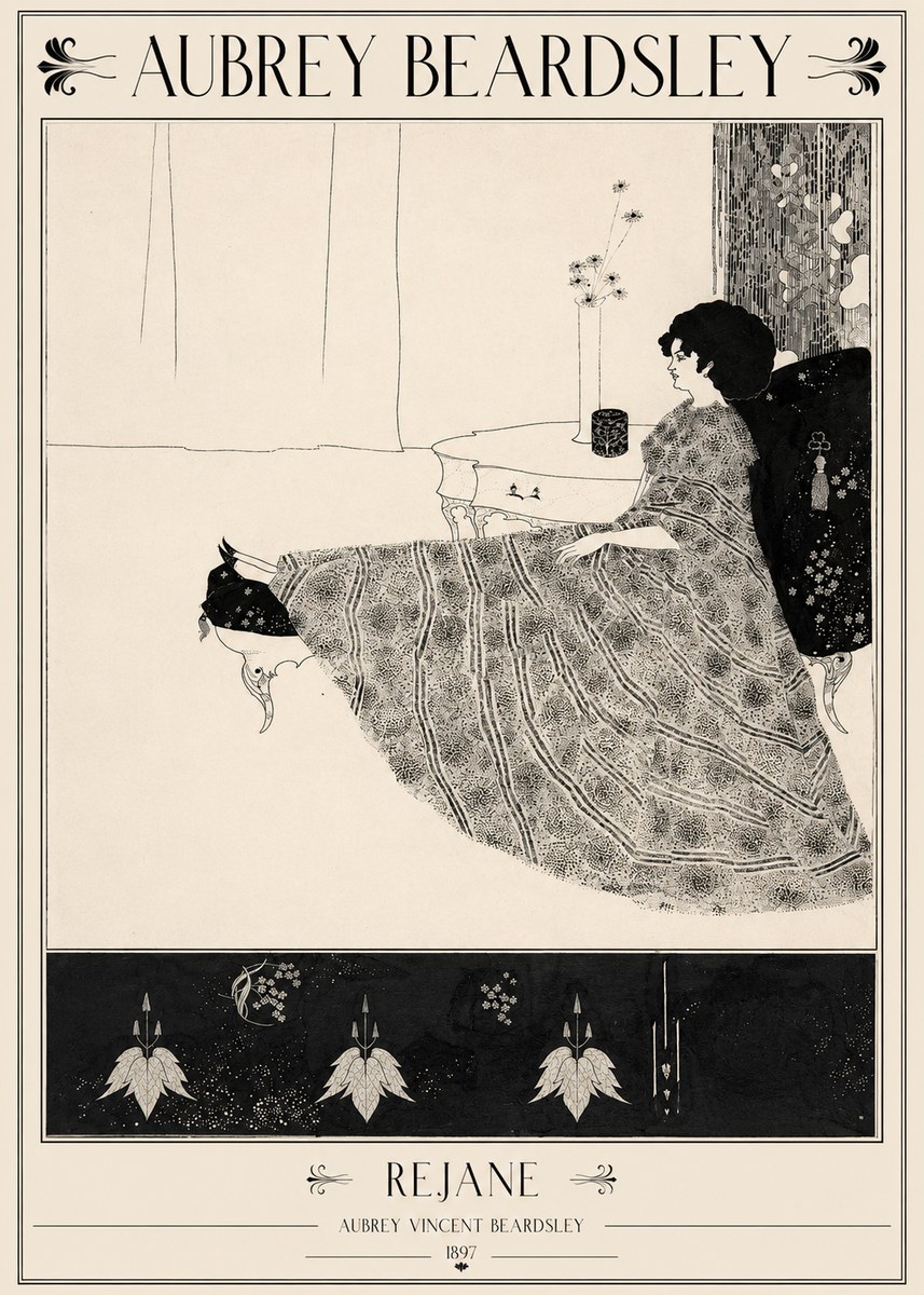 Aubrey Beardsley Rejane II No2 - Póster