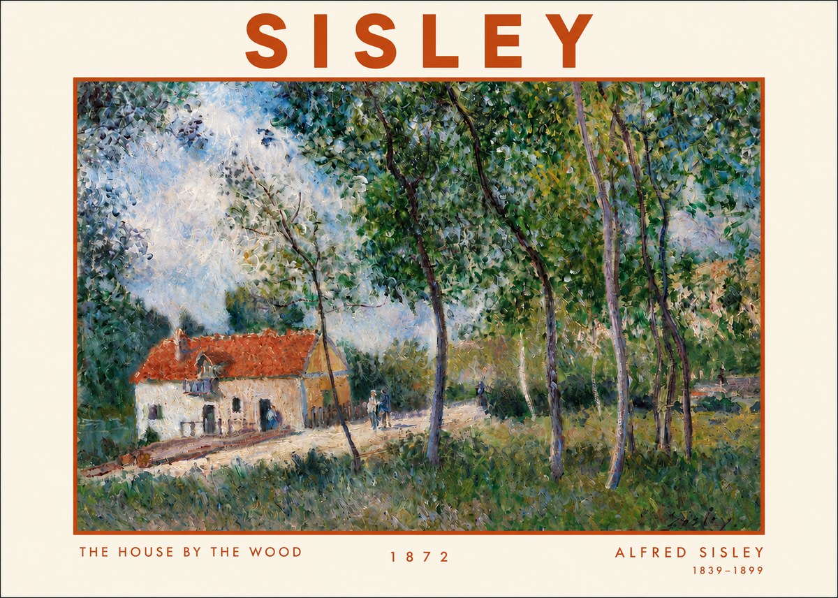 Sisley The House by the Wood No3 - Póster
