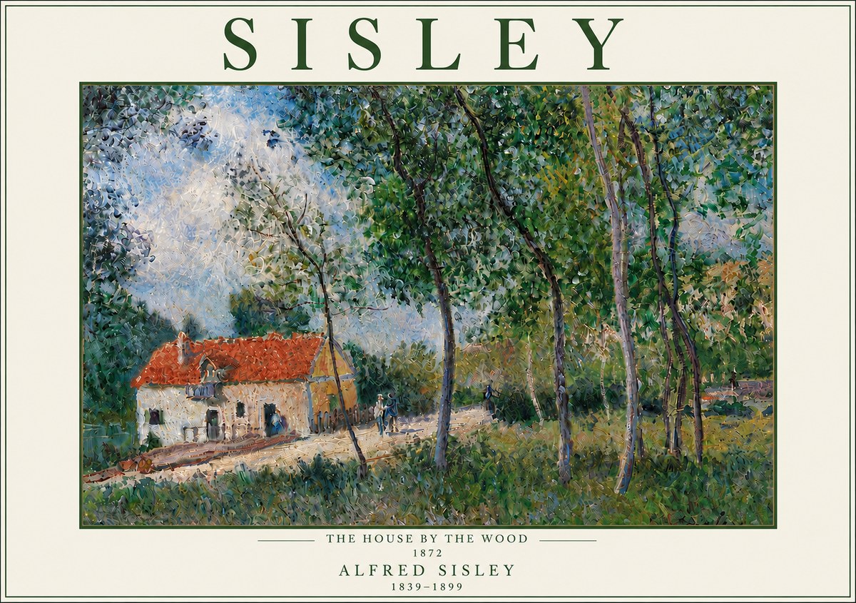 Sisley The House by the Wood No5 - Póster