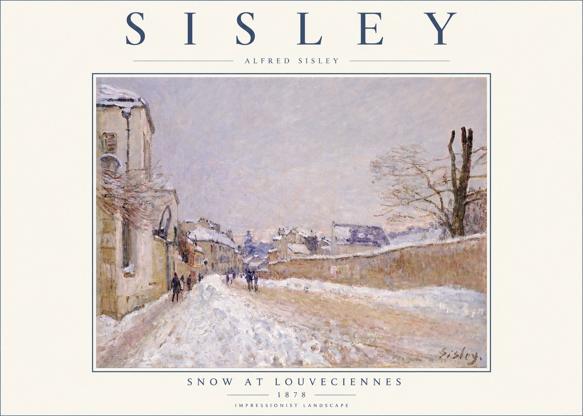 Sisley Snow at Louveciennes No2 - Póster