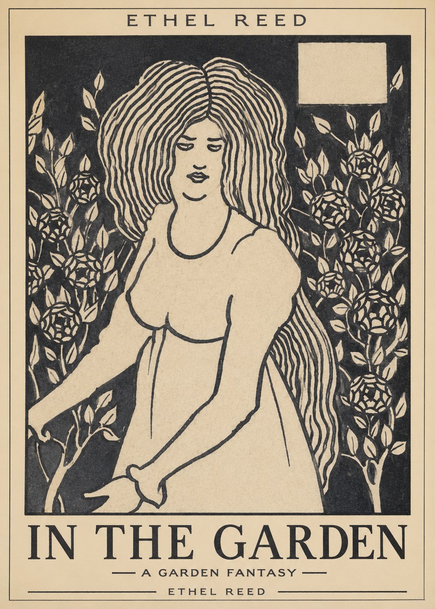 Ethel Reed In the Garden No1 - Póster