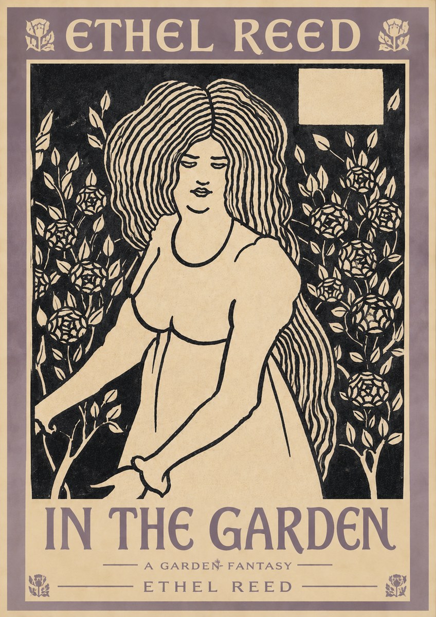 Ethel Reed In the Garden No3 - Póster