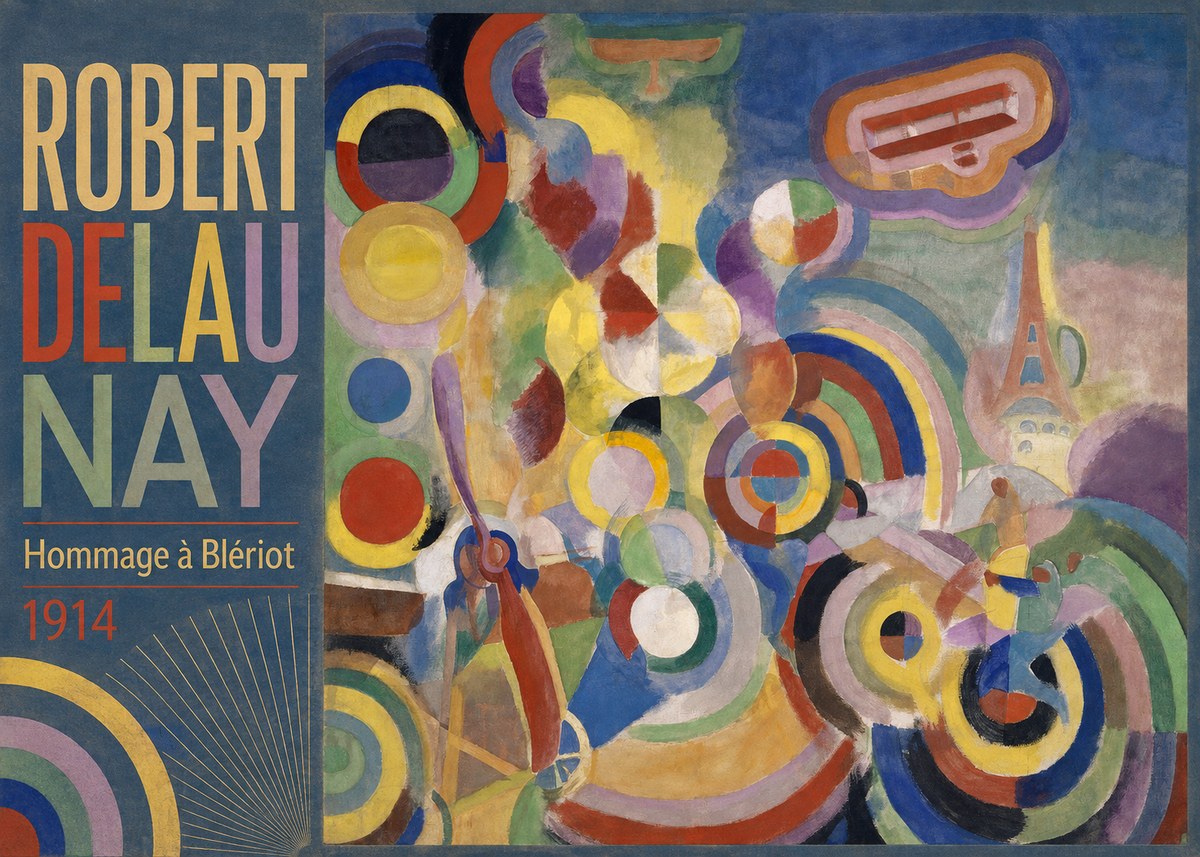 Robert Delaunay Hommage À Blériot 1914 No3 - Póster