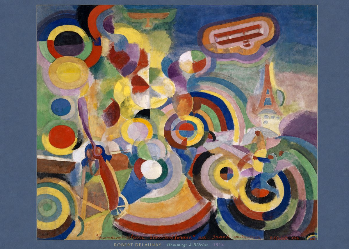 Robert Delaunay Hommage À Blériot 1914 No6 - Póster