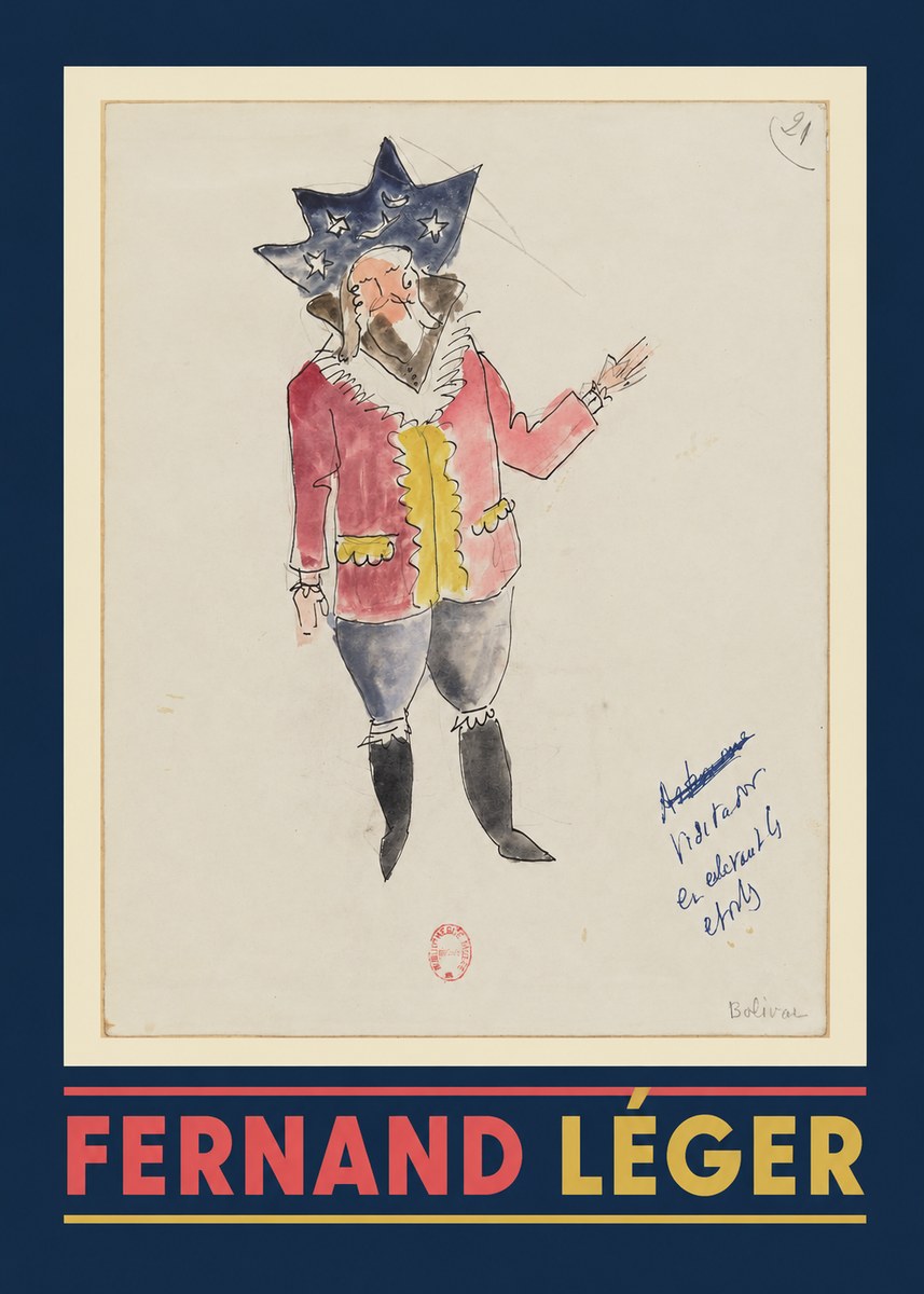 Fernand Léger Bolivar IX No1 - Póster
