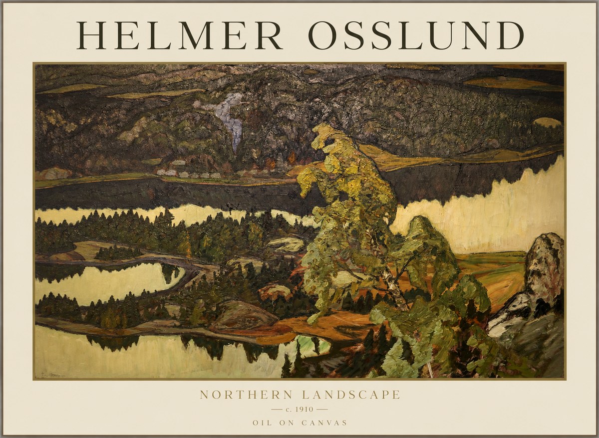 Helmer Osslund Northern Landscape No1 - Póster