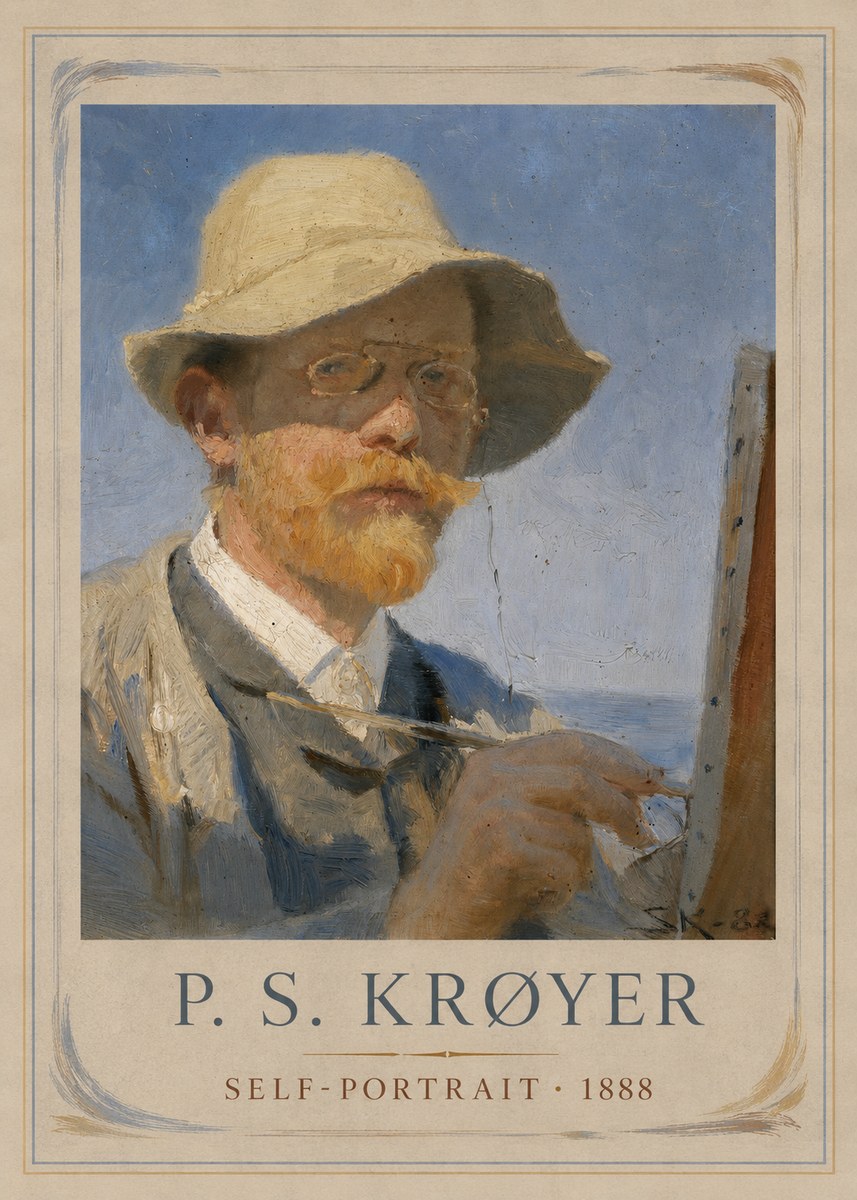 P.S. Krøyer Self-portrait III No1 - Póster