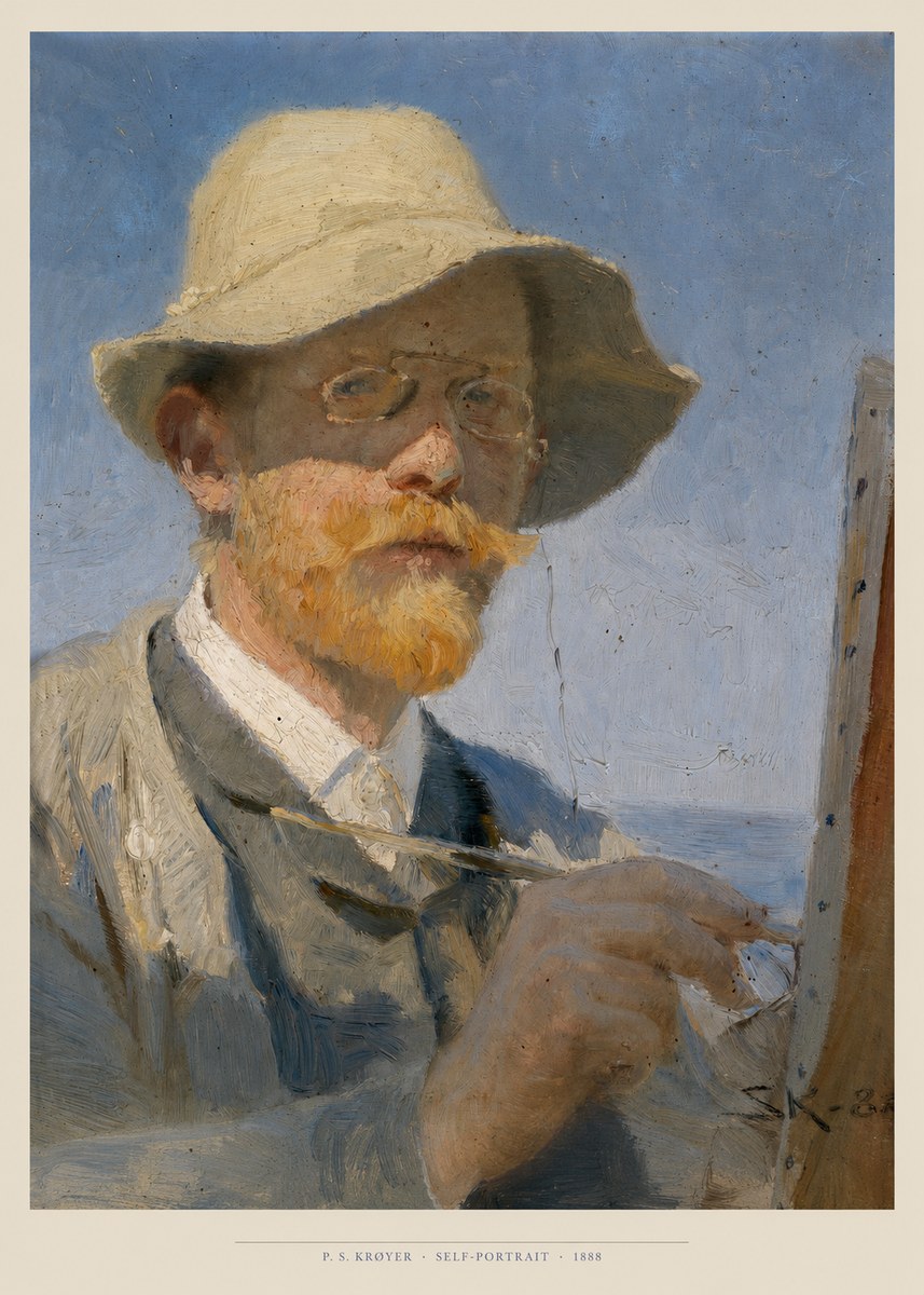 P.S. Krøyer Self-portrait III No6 - Póster