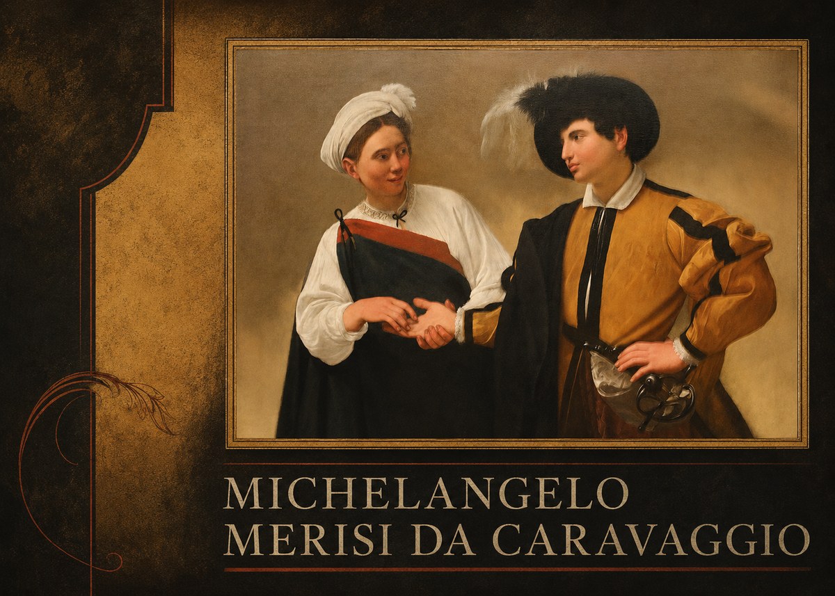 Michelangelo Merisi da Caravaggio The Cardsharps IV No2 - Póster