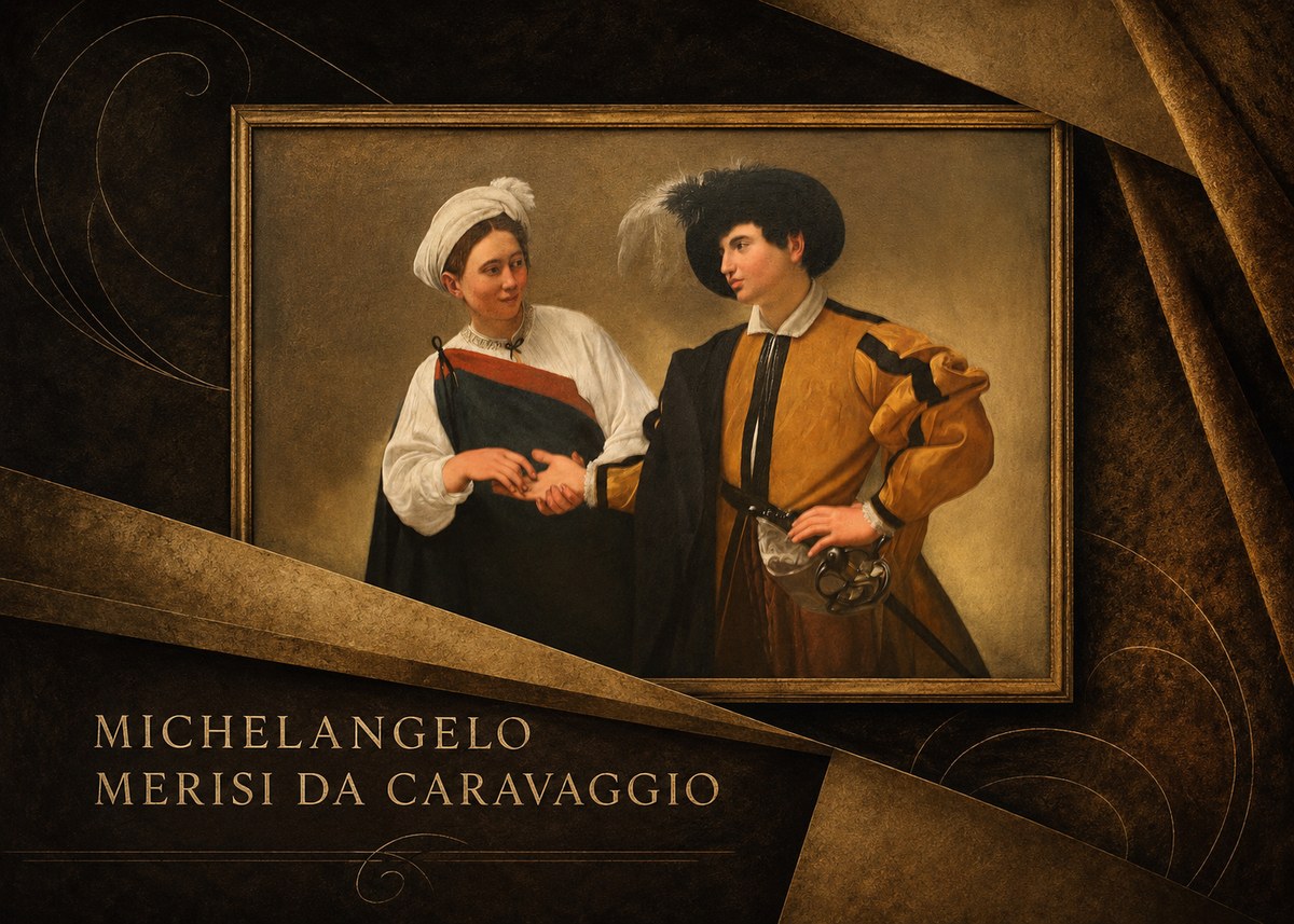 Michelangelo Merisi da Caravaggio The Cardsharps IV No4 - Póster