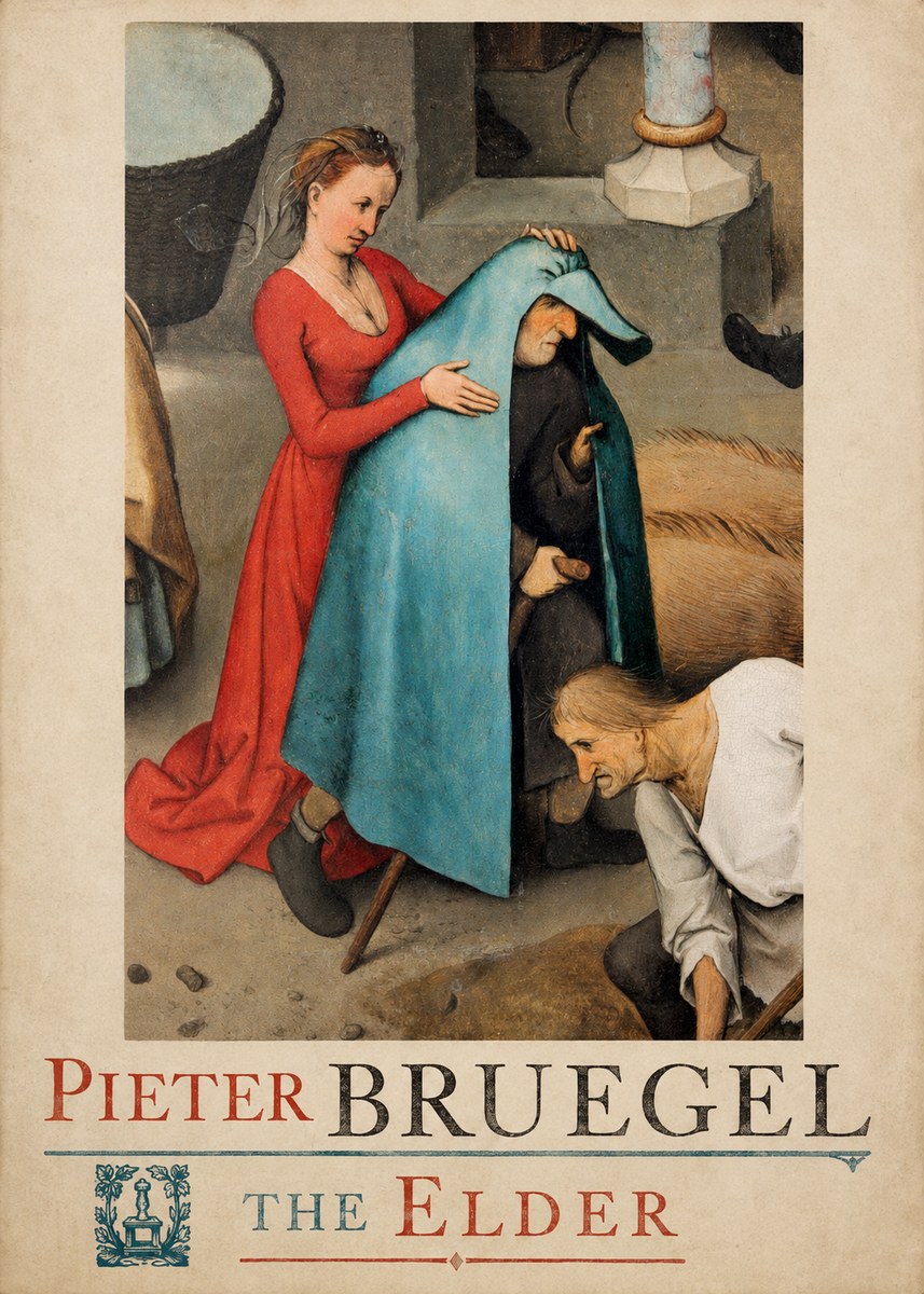 Pieter Bruegel The Blind Leading the Blind II No3 - Póster
