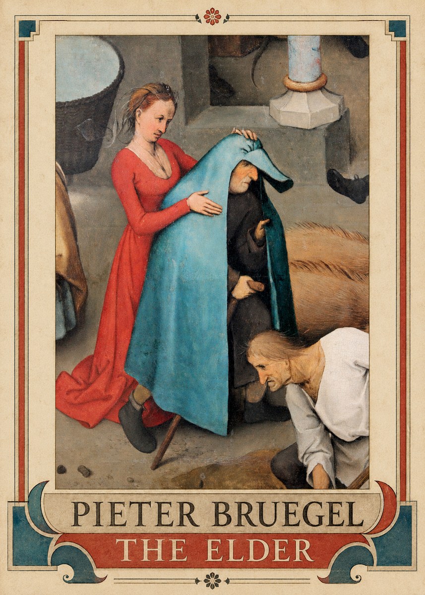 Pieter Bruegel The Blind Leading the Blind II No5 - Póster