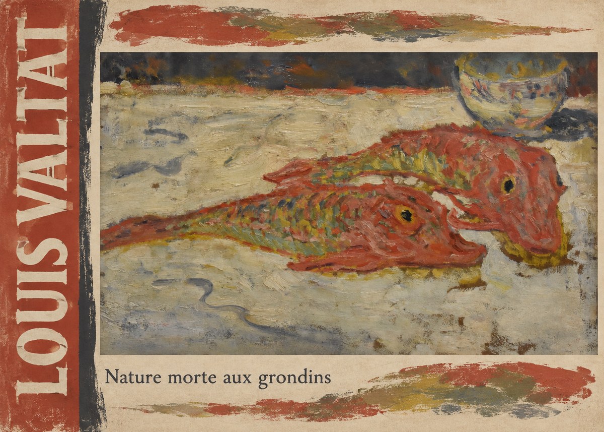 Louis Valtat Nature Morte Aux Grondins No2 - Póster