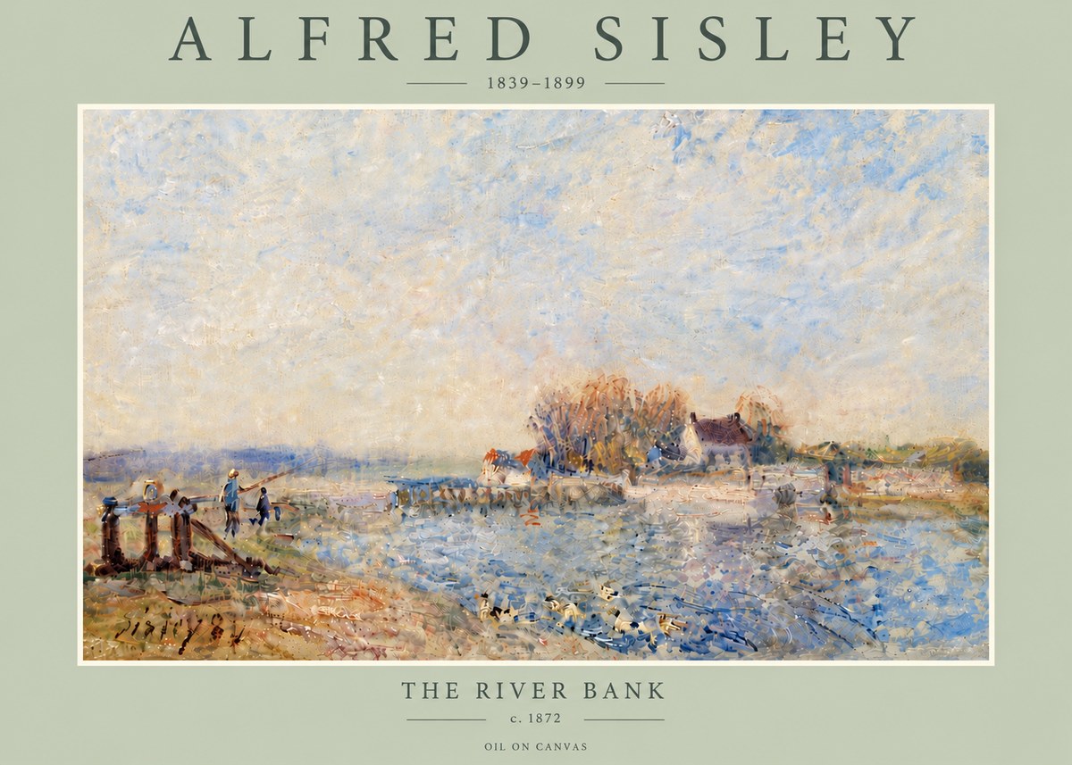 Sisley The River Bank I No6 - Póster