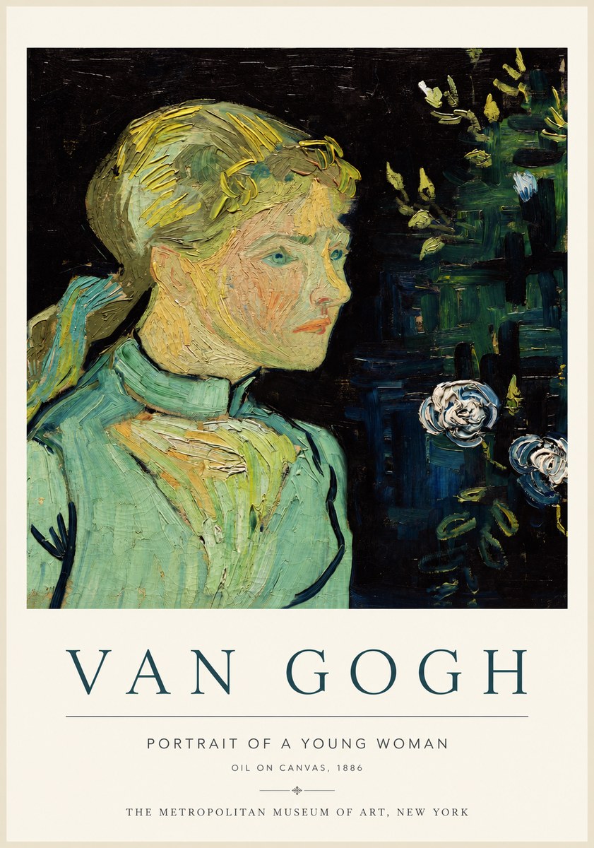 Van Gogh Portrait of a Young Woman No3 - Póster