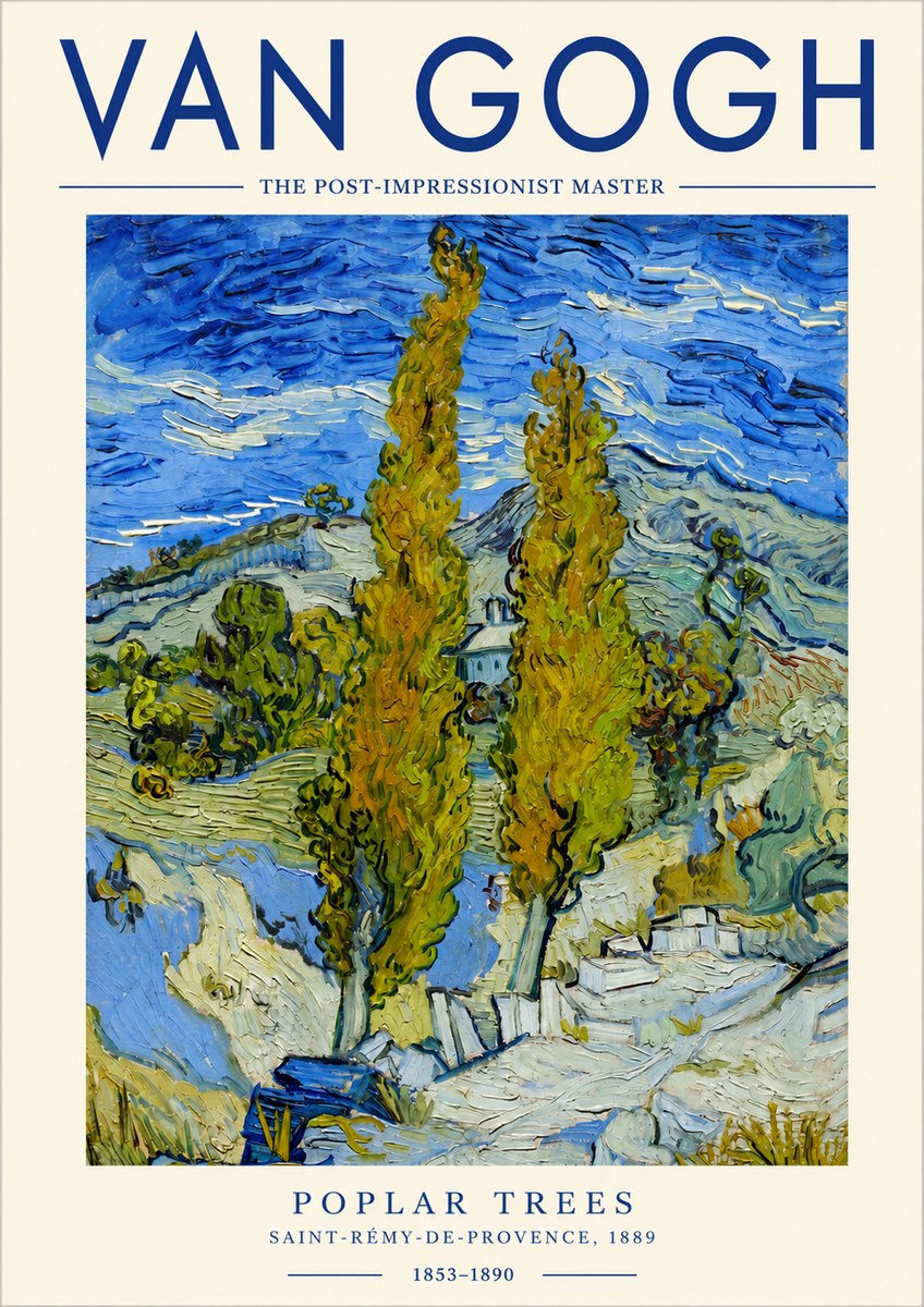 Van Gogh Poplar Trees No3 - Póster