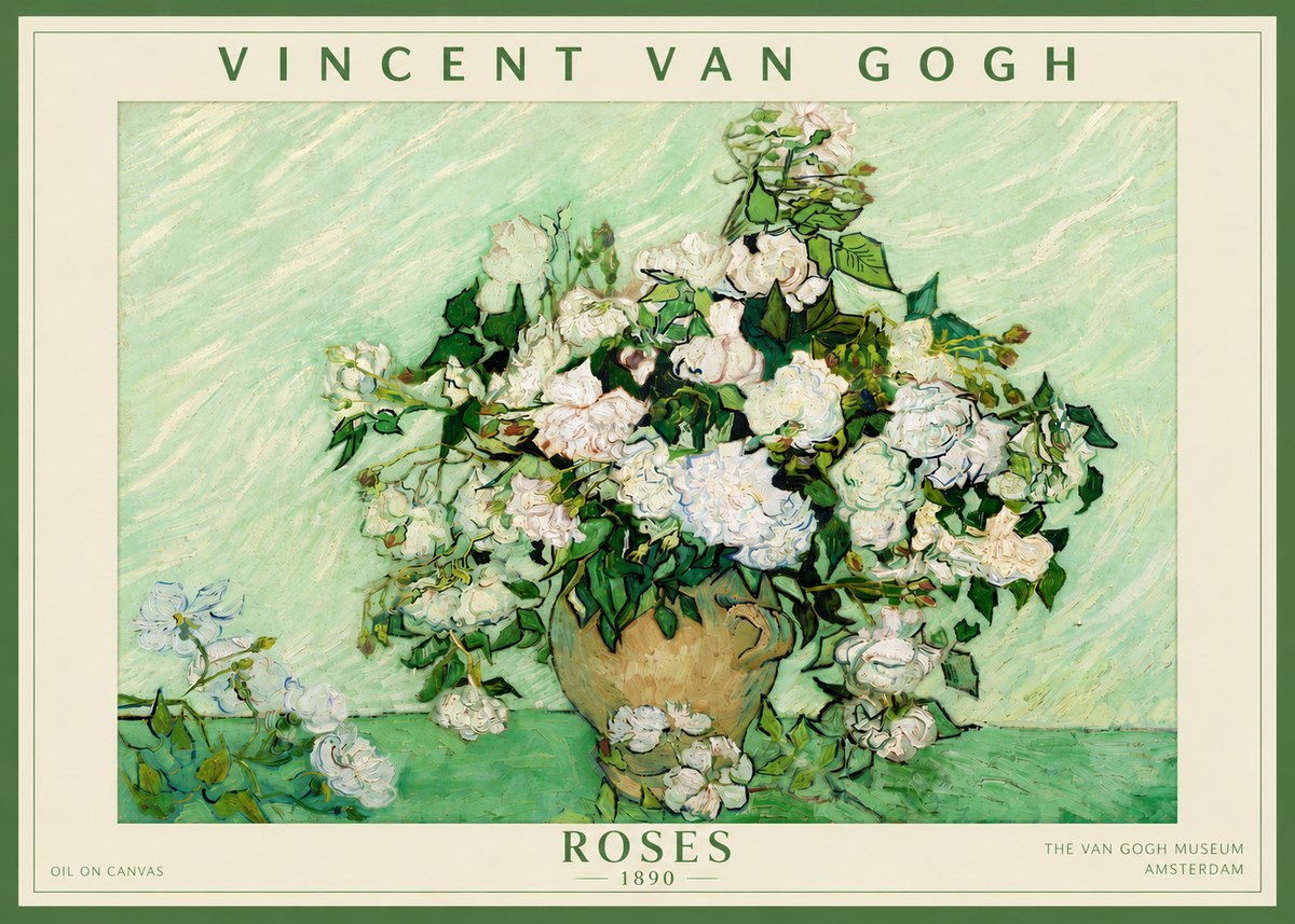 Van Gogh Roses II No5 - Póster