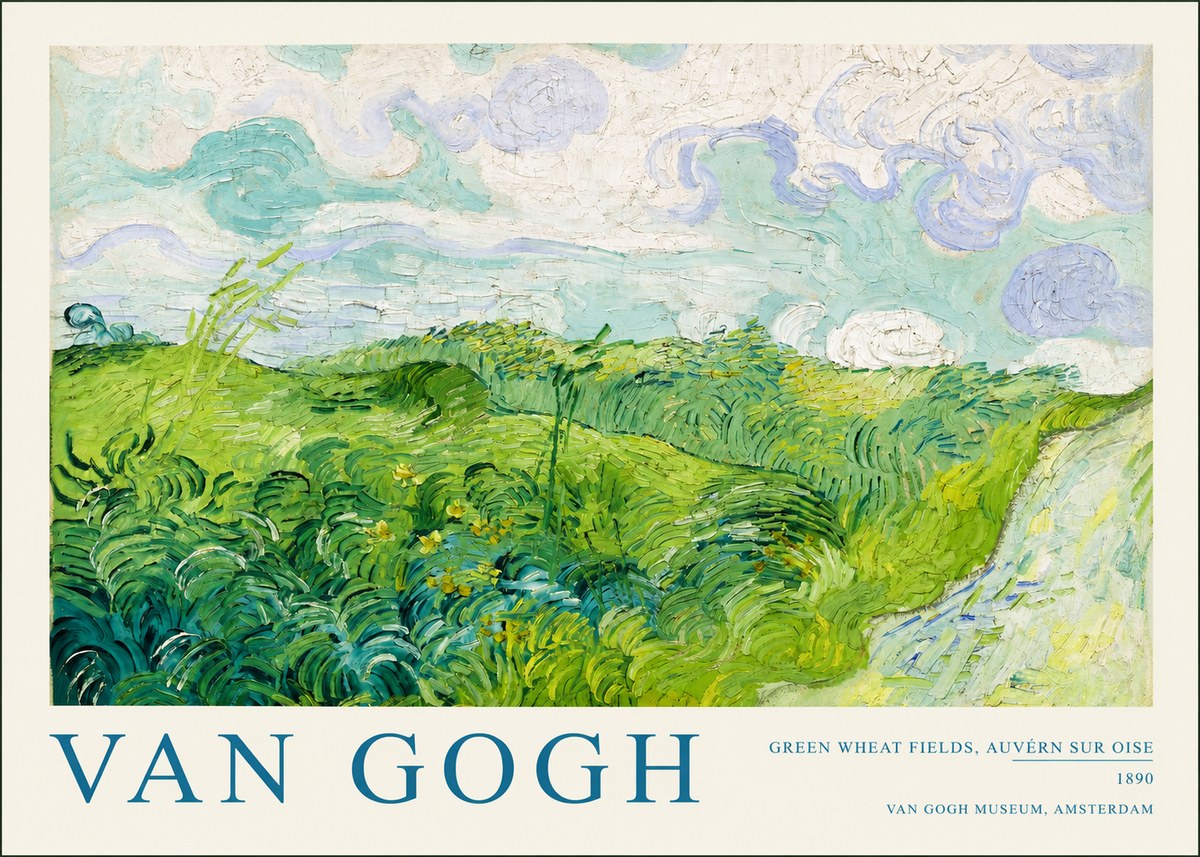 Van Gogh Green Wheat Fields, Auvern Sur Oise No2 - Póster