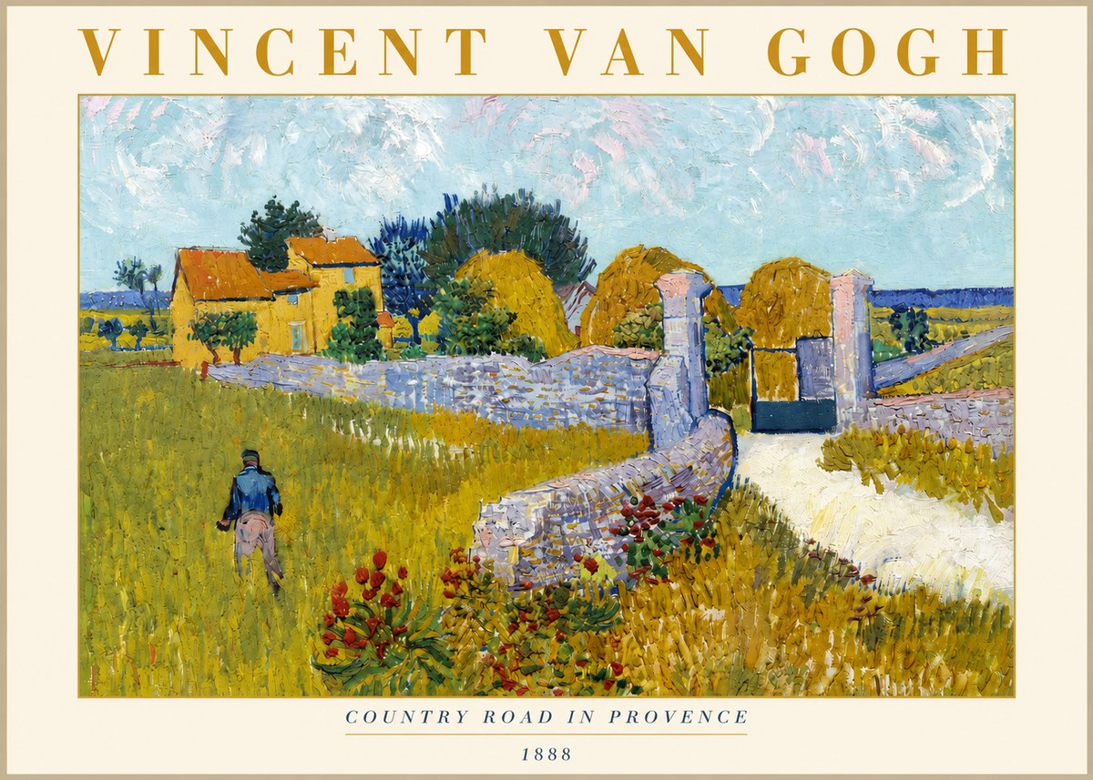 Van Gogh Country Road in Provence I No3 - Póster
