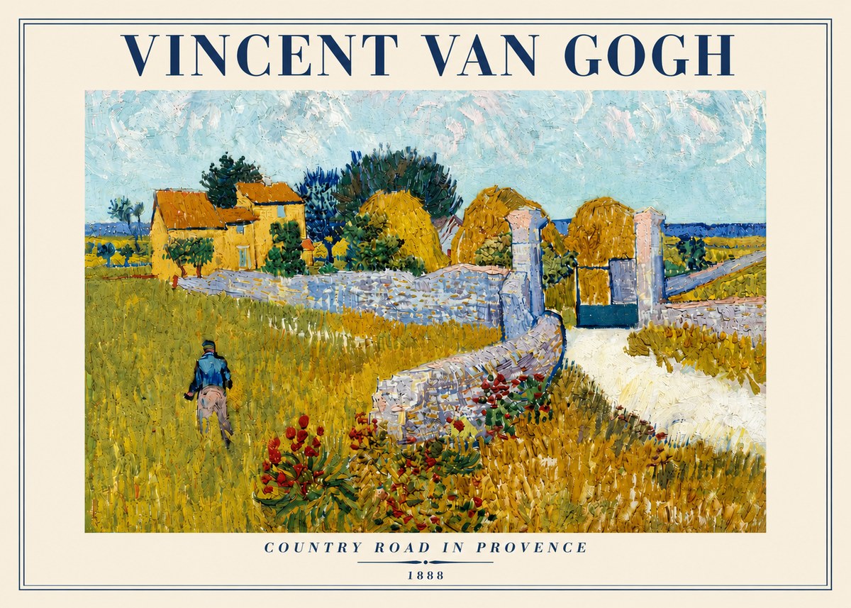 Van Gogh Country Road in Provence I No4 - Póster