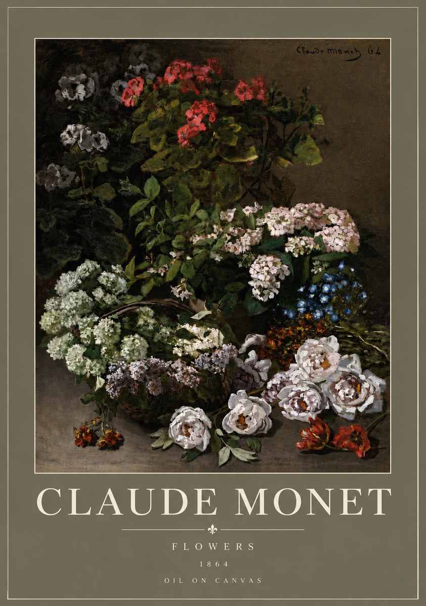 Monet Flowers No4 - Póster