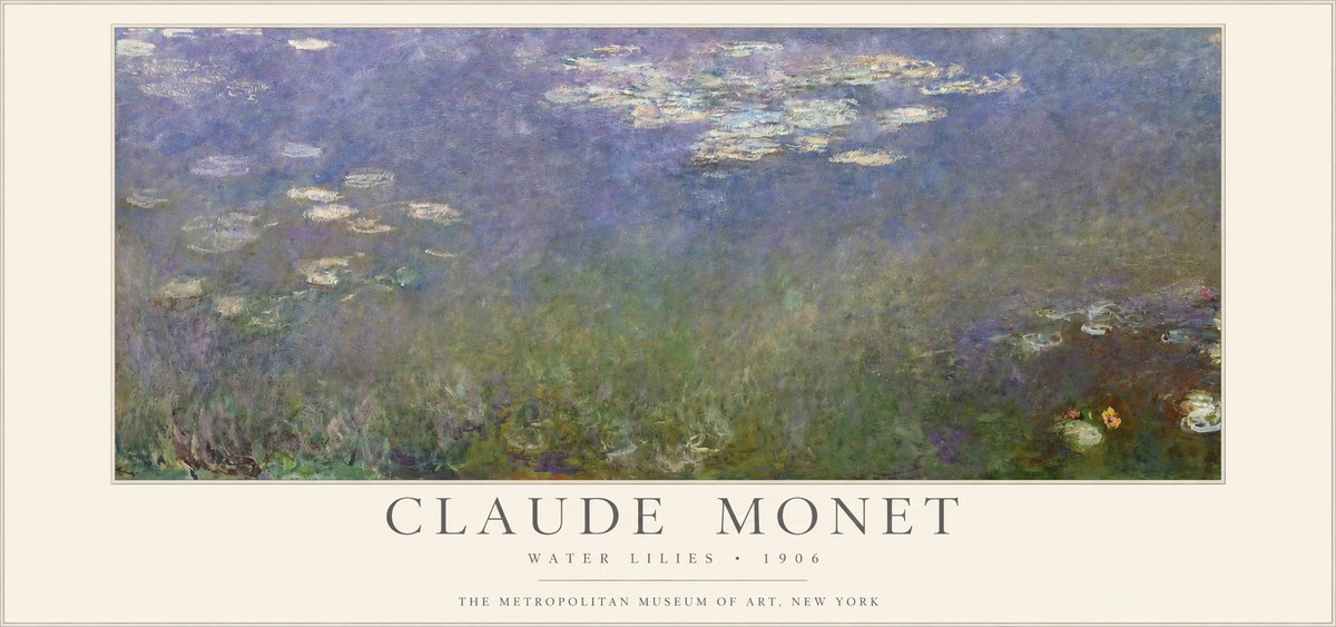 Monet Water Lilies - 1906 No1 - Póster