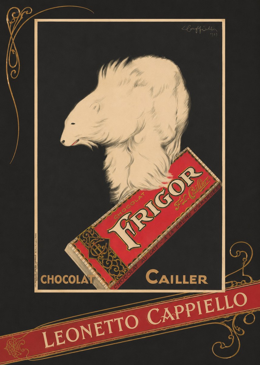 Leonetto Cappiello Chocolat Frigor No4 - Póster
