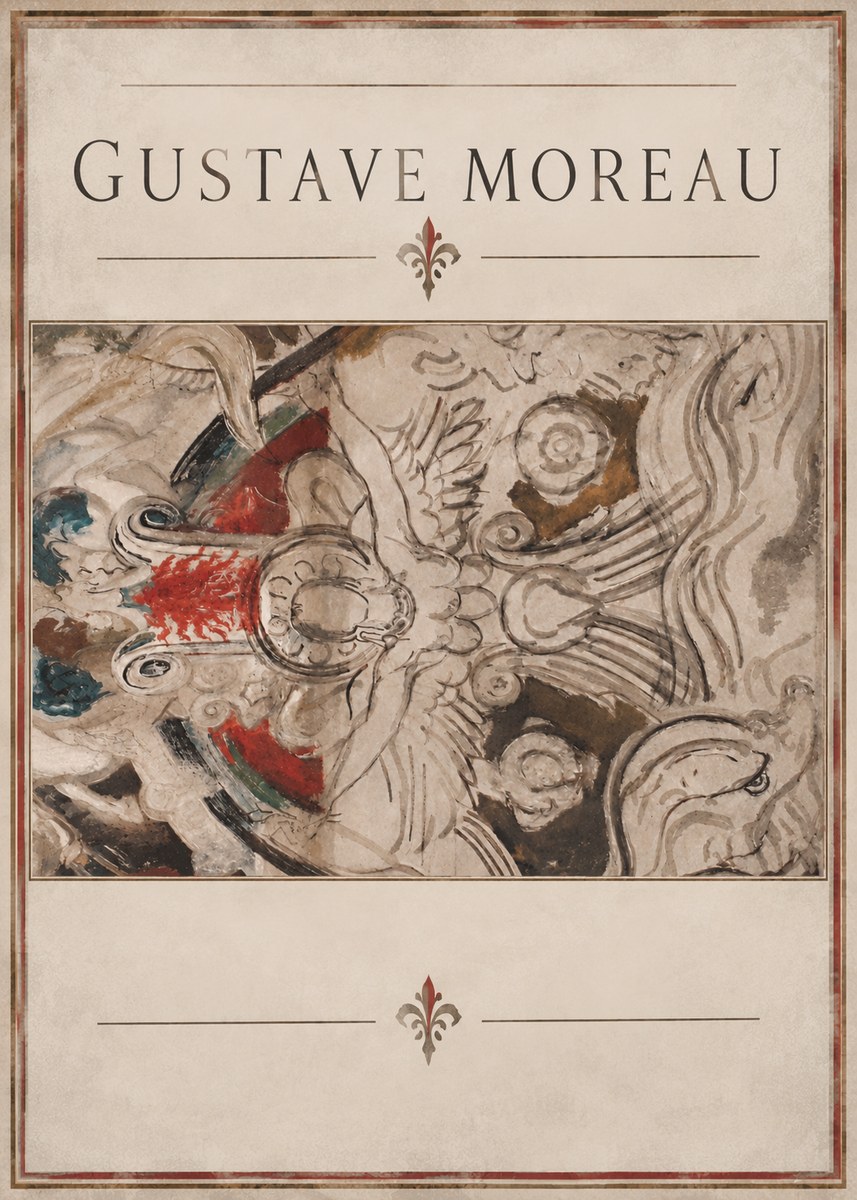 Gustave Moreau Decorative Composition No2 - Póster