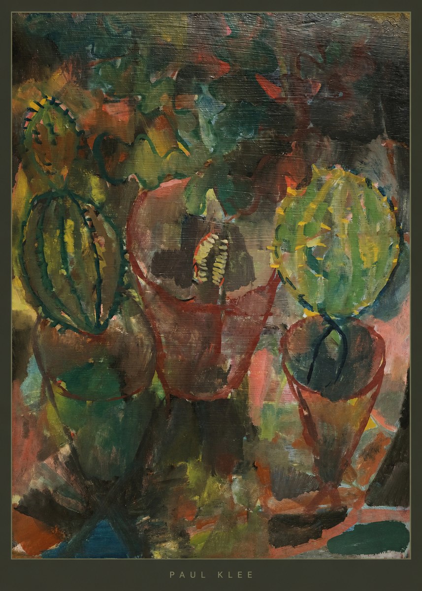 Paul Klee Three Potted Plants No5 - Póster