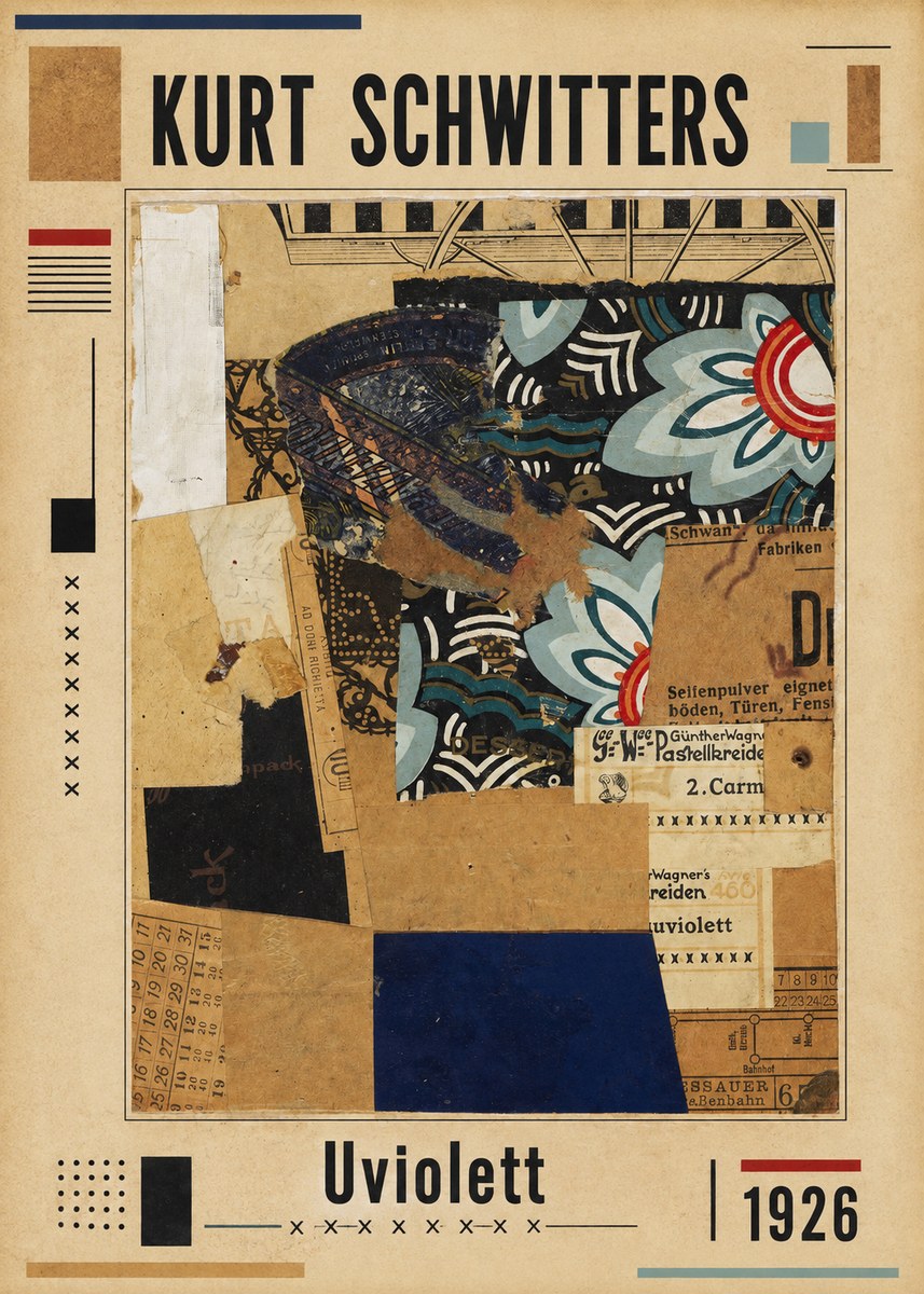 Kurt Schwitters Uviolett No1 - Póster