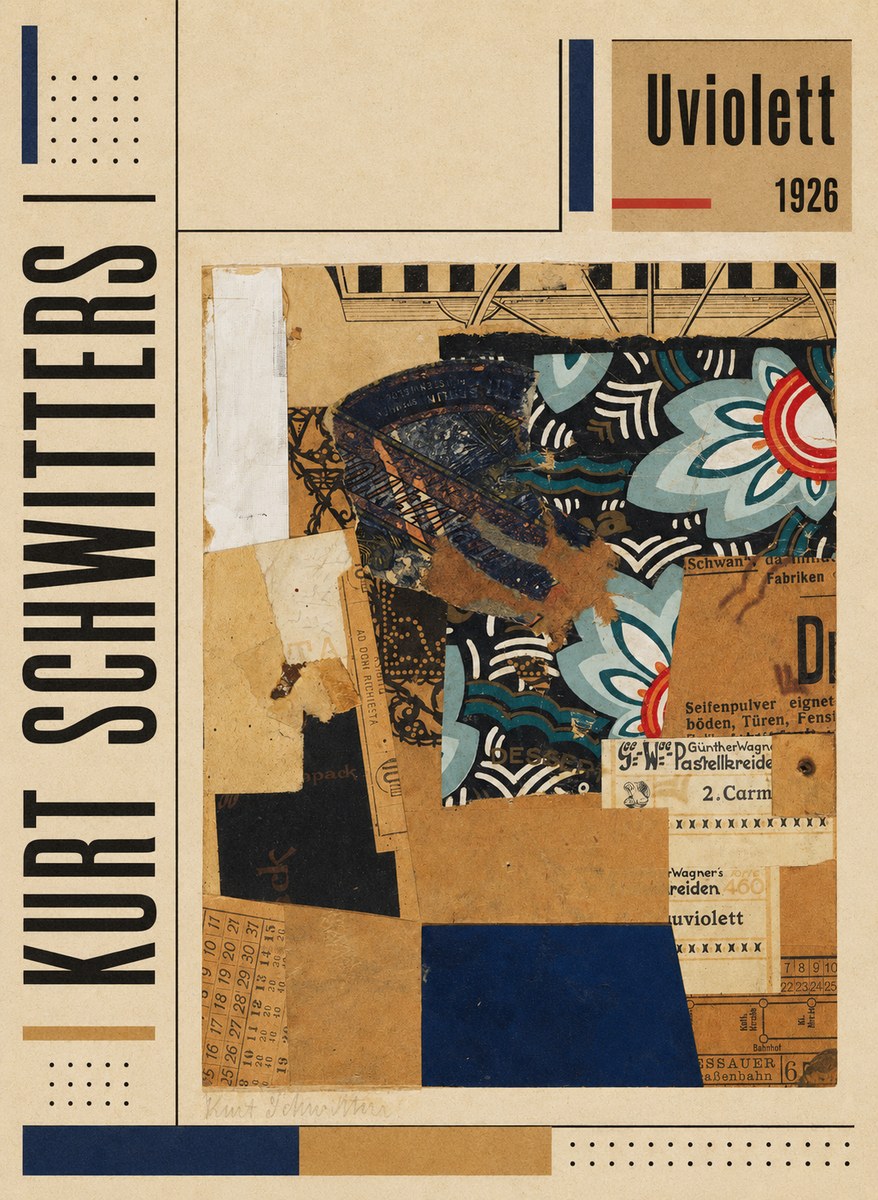 Kurt Schwitters Uviolett No6 - Póster