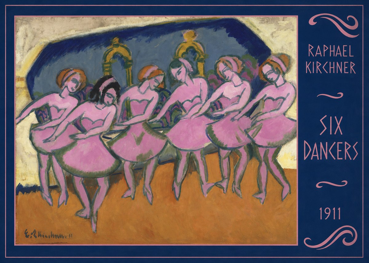 Raphael Kirchner Six Dancers No2 - Póster