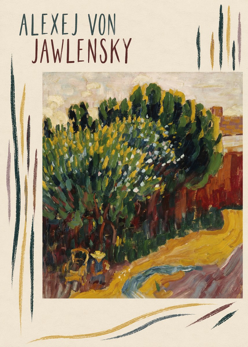 Alexej von Jawlensky Park Landscape (Murnau) No6 - Póster