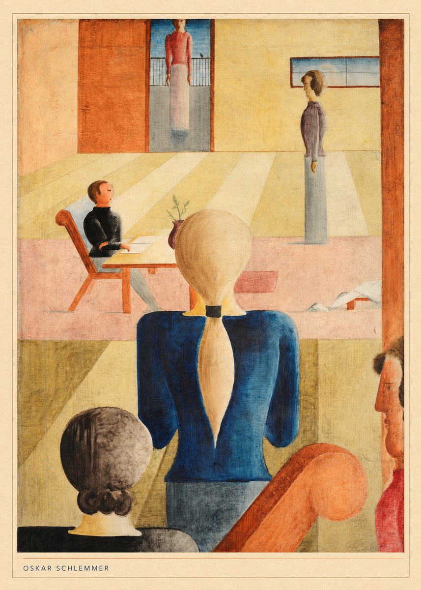 Oskar Schlemmer Composition with Figures No6 - Póster