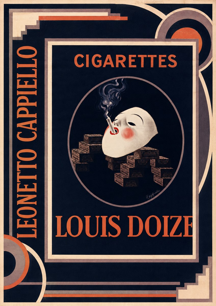 Leonetto Cappiello Cigarettes Louis Doize No2 - Póster