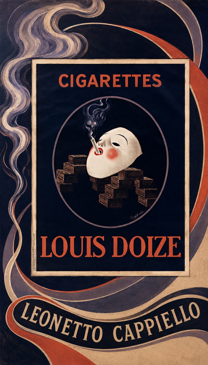 Leonetto Cappiello Cigarettes Louis Doize No3 - Póster