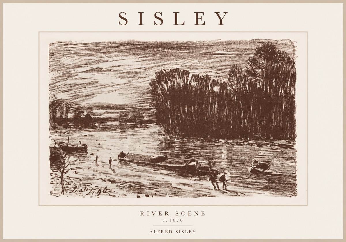 Sisley River Scene No1 - Póster