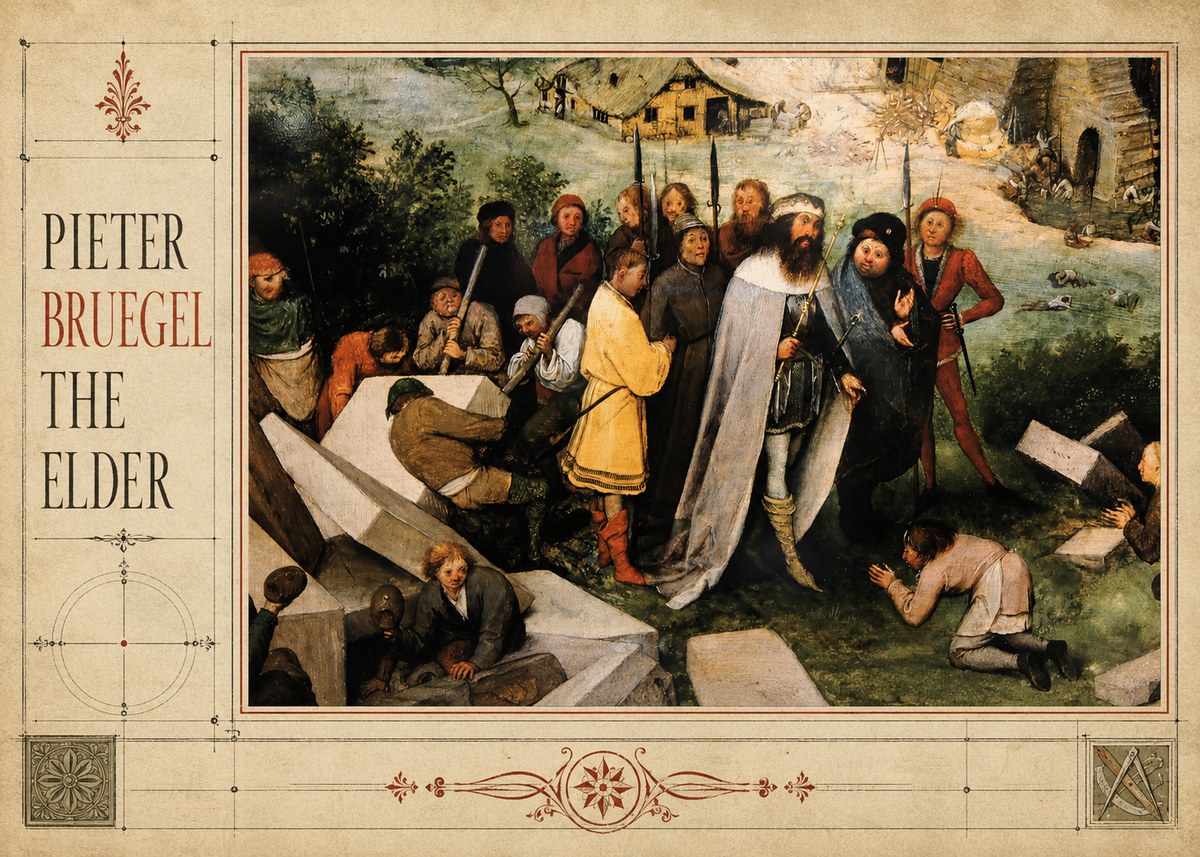 Pieter Bruegel The Blind Leading the Blind III No2 - Póster
