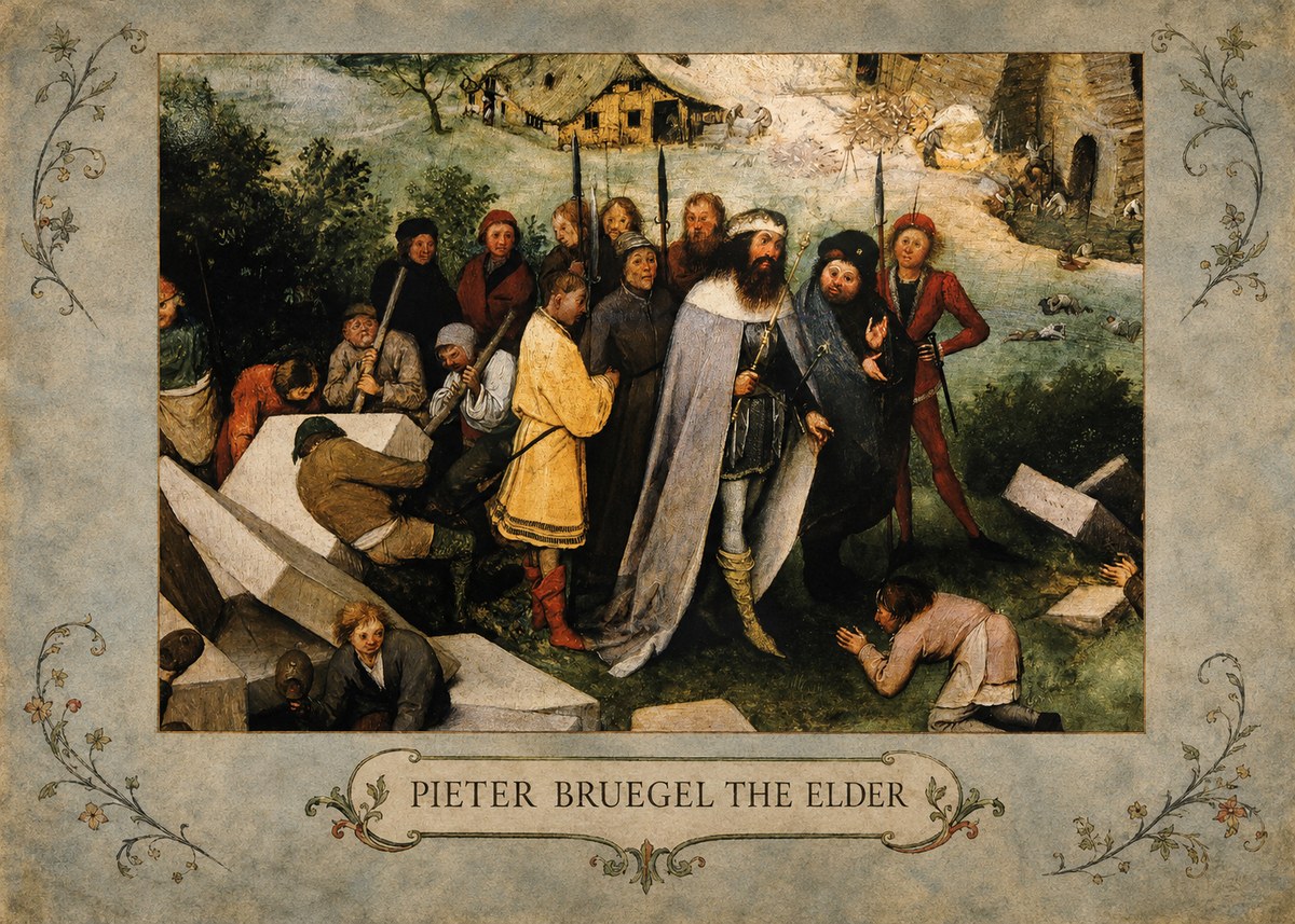 Pieter Bruegel The Blind Leading the Blind III No4 - Póster