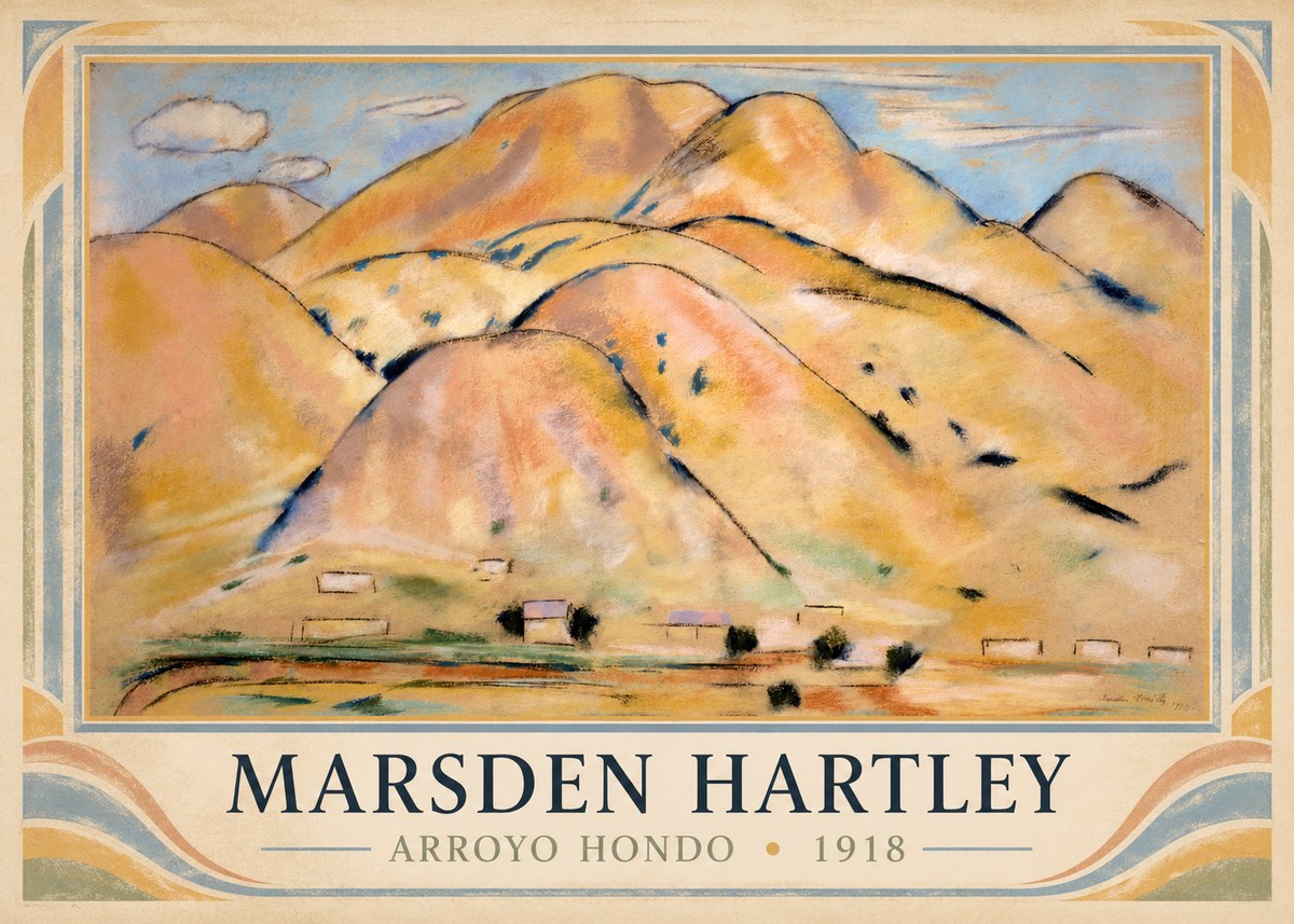 Marsden Hartley Arroyo Hondo No1 - Póster